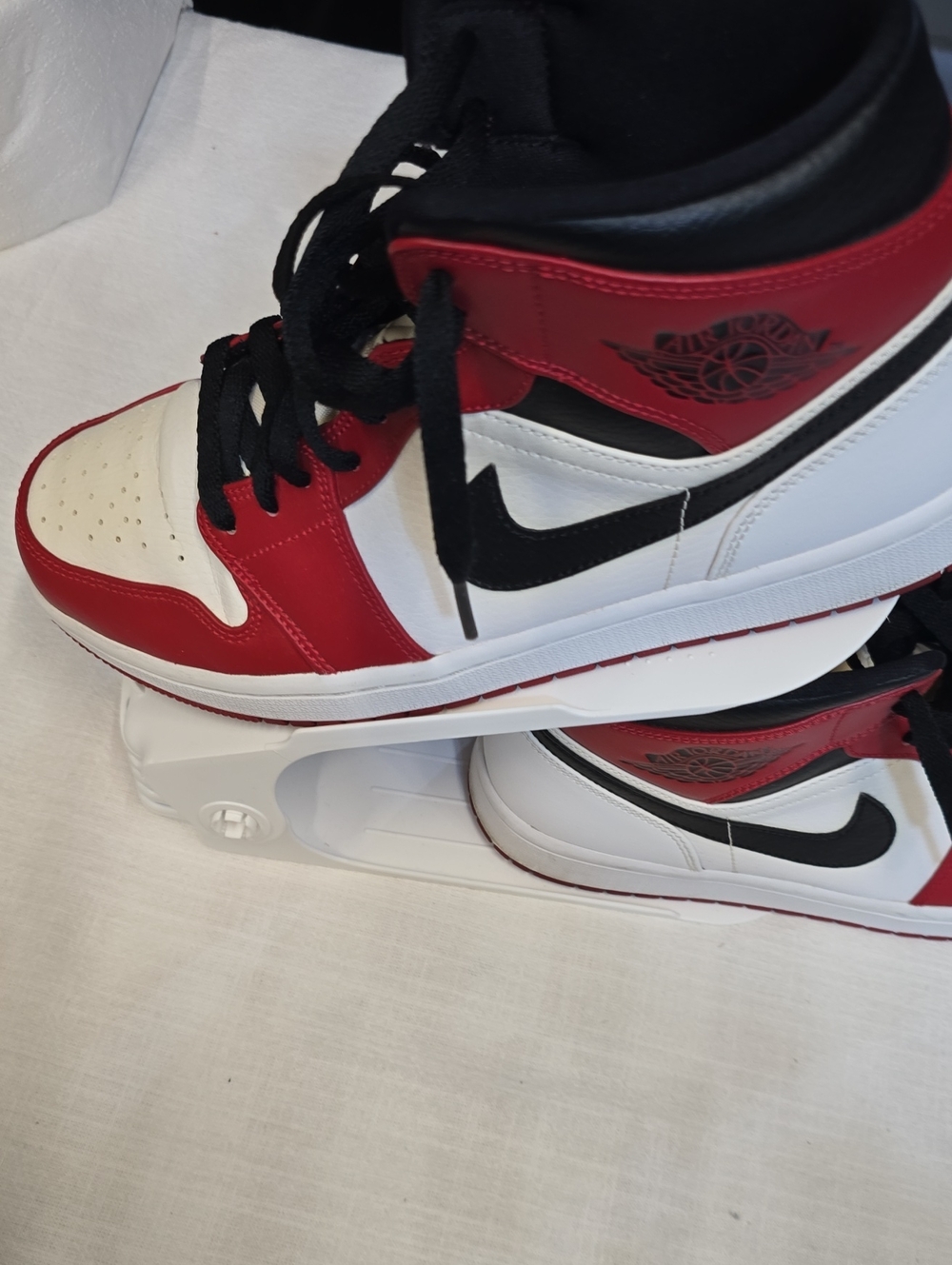 Jordan Retro High Top Sneakers - Red, White, Black